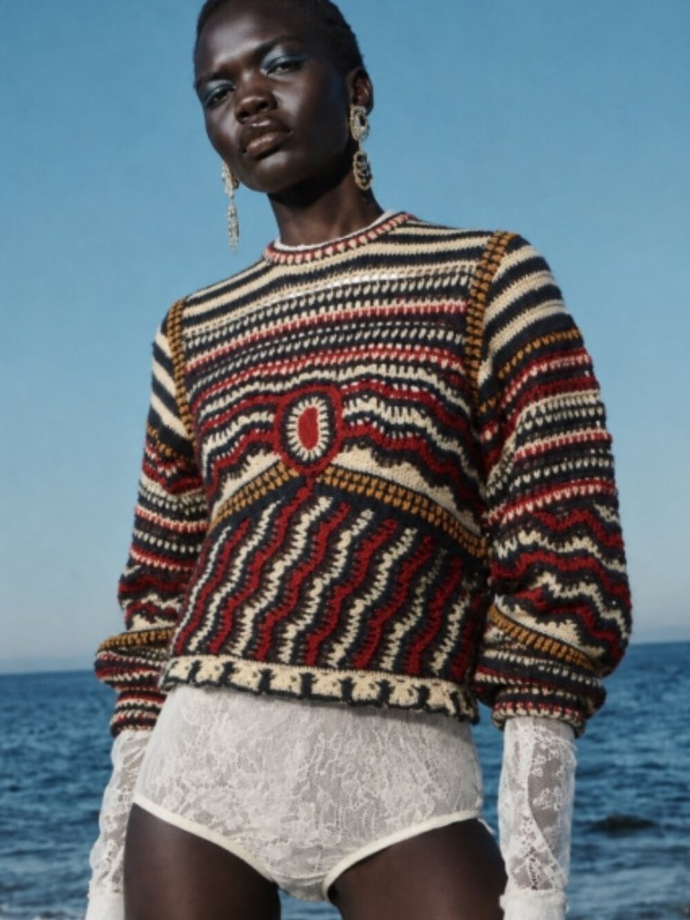 NWOT ULLA JOHNSON Callaia Pullover in Poppy P $775